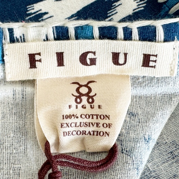 NWT 4 Figue Dylan Ikat Agean Napkins - Picture 10 of 11